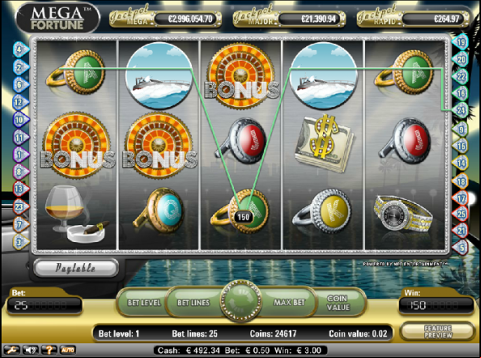 Mega Fortune Jackpot Screenshot
